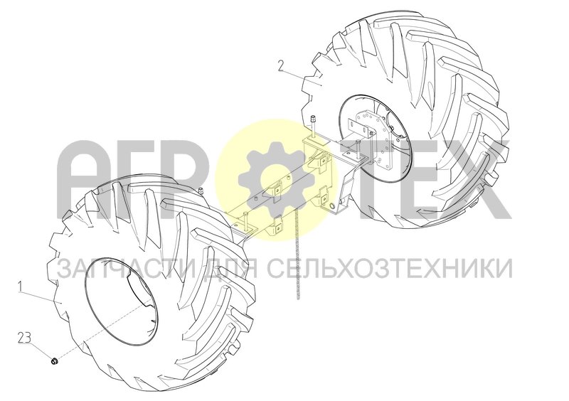 Чертеж Колесо переднее (101.04.03.000Ф)